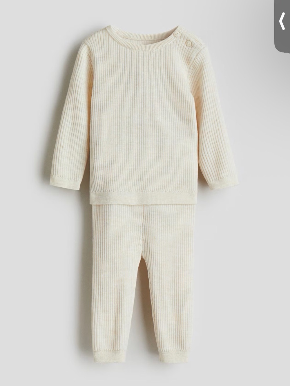 H&M 2-PIECE MERINO WOOL SET
